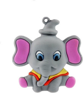 Quace Grey Elephant 8 GB Pen Drive