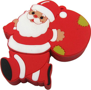 Microware Santa Claus With Gift Bag Shape 16 GB Pen Drive