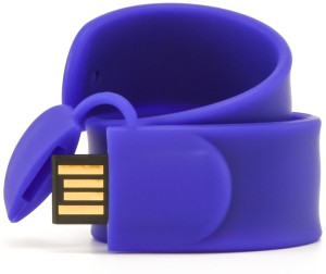 Eshop Silicone Slap Wrist Band USB Flash Drive 4 GB Pen Drive(Blue)