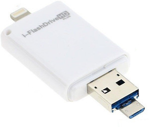 ROQ 3 in 1 Premium Flash Drive For Lightning With USB Function 64 GB OTG Drive