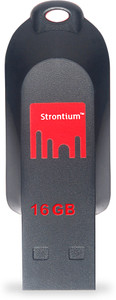 Strontium sr16grdpollex 16 GB Pen Drive(Black)