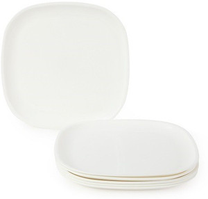 JOY HOME Quarter Plate Square White Plate