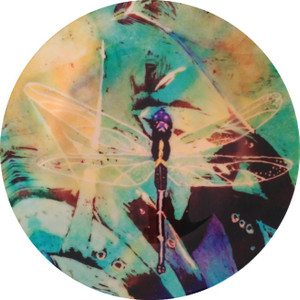fabulloso Leaf Designs Dragonfly Quarter Plate