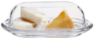 Pasabahce Butter Dish Plate Set