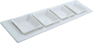 Shrih 4 Square Bowls With Tray Set