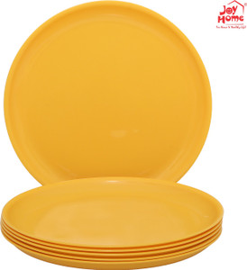 JOY HOME Quarter Plate Round Yellow Plate