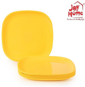 JOY HOME Full Plate Square Yellow Plate
