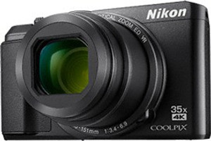 nikon a 900(20 mp, 35x optical zoom, 4x digital zoom, black)