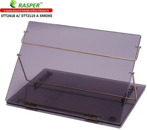 rasper acrylic table plastic portable laptop table(finish color - smoke black transparent)