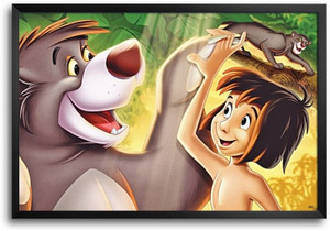 Mogli Cartoon Framed Photographic Paper TV Series posters in