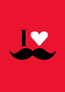 I Love Mooch - Red A3 Non Tearable High Quality Printed Poster - Wall Art Print (Size : 11.7 X 16.5) , For Bedroom , Living Room, Kitchen, Office, Room Paper Print