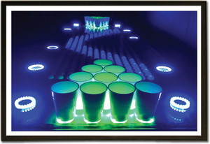 Framed This Interactive Led Beer Pong Table Paper Print 13 Inch X
