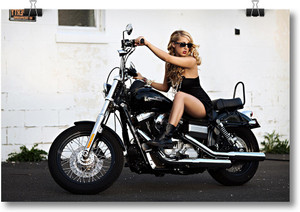 Harley davidson retro bike store