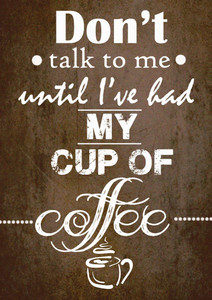 Coffee Table Quote A3 Cotton Canvas High Quality Printed Poster - Wall Art Print (Size : 11.7 x 16.5) , For Bedroom , Living Room, Kitchen, Office, Room Canvas Art