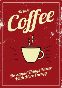 Coffee Table Quote A3 Cotton Canvas High Quality Printed Poster - Wall Art Print (Size : 11.7 x 16.5) , For Bedroom , Living Room, Kitchen, Office, Room Canvas Art