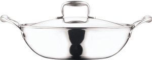 Vinod Platium Kadai With Lid Kadhai 3.7 L