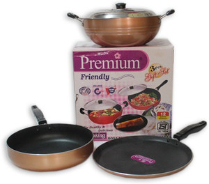 Pakshal Premium Kadhai, Pan, Tawa Set