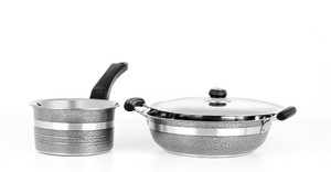 Mahavir Metallic Kadhai, Pot Set