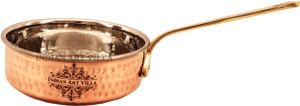 IndianArtVilla Steel Copper Fry Pan Pan 11.43 cm diameter