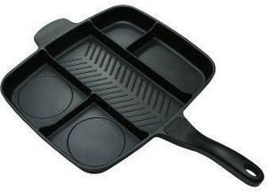 Shrih Multi Section 5 in 1 Extra Large Non-Stick Pan 32 cm diameter
