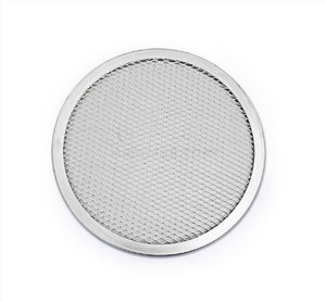 New Star Foodservice 50943 Commercial Grade Seamless Aluminum Pizza Screen Pan 25 cm diameter