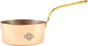 IndianArtVilla Steel Copper Pot Pan Pan 13.72 cm diameter