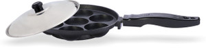 Sumeet Nonstick 3mm Appam Patra 7 Pcs With Lid & Handle Paniyarakkal