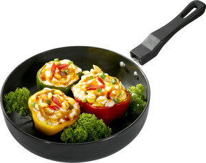 Usha Shriram induction base Hard Anodized FRY PAN Pan 23.5 cm diameter