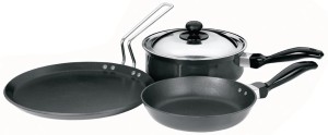 Hawkins Futura Cookware Set Pan, Pot, Tawa Set