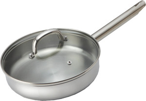 Alda IB SS Saute Pan 240 mm with Lid Pan 24 cm diameter