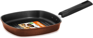 Orange Die cast Grill pan 24 cm Pan 24 cm diameter