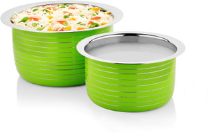 Cookaid Elite Heavy Induction Friendly Patila Set 2 Pcs Pot 1.7 L, 1.2 L