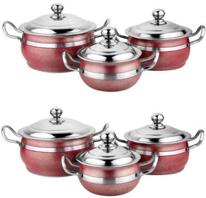 Mahavir Pack of 6 Casserole Set