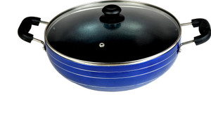 Zolon Non Stick Glass Lid Kadhai 3.5 L