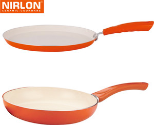 NIRLON Cooking Ceramic Non Stick Induction Tawa, Pan Set