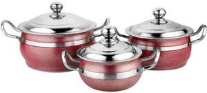 Mahavir Pack of 3 Casserole Set