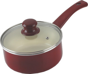 Alda Ceramic Coated with Glass Lid Pan 16 cm diameter
