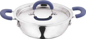 Vinod Kadhai 20 cm with Stainless Steel Lid Kadhai 2 L