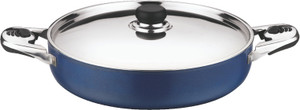 Vinod 32 cm Deep Fry Pan with Lid 4 mm Pan 32 cm diameter