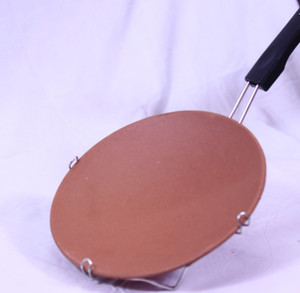 AND Designs Handmade Tawa mae of clay for authentic and treditional taste Tawa 20 cm diameter