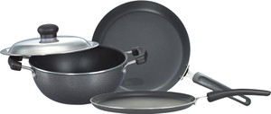 Prestige Omega Select Plus BYK Non Stick Pan, Tawa, Kadhai Set