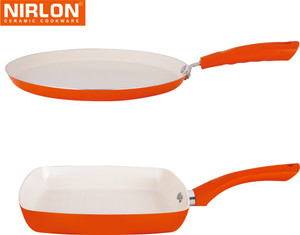 NIRLON Cooking Ceramic Non Stick Induction Tawa, Pan Set