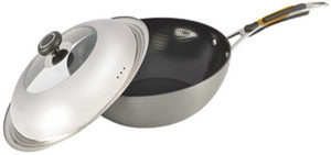 Alda Wok with Dome Lid Kadhai