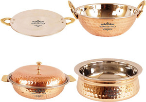 Indian Craft Villa Kadhai, Handi, Tawa Set