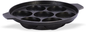 Brilliant Non-Stick Grey Appam Patra Hammertone Paniyarakkal