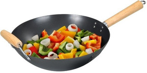 Alda Carbon Steel Wok Kadhai