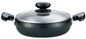 Prestige Hard Anodised with Glass Lid Pan 20 cm diameter