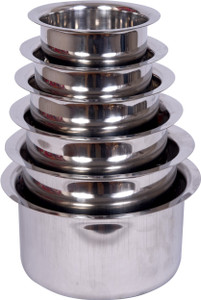 Vimal Salem stainless steel (6Pc-0.200Ml to 1500Ml capcity) Pot NA L