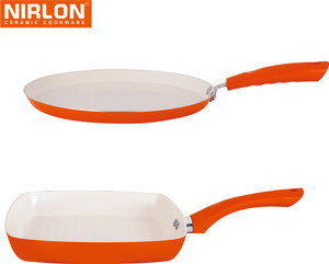 NIRLON Cooking Ceramic Non Stick Induction Tawa, Pan Set
