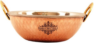IndianArtVilla Serving Kadai Wok Kadhai 0.75 L